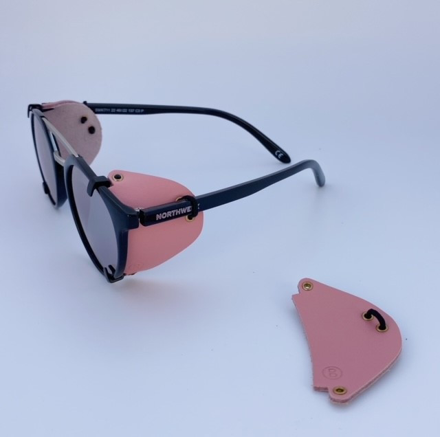 Blinkset side shields for sunglasses, Buganvillia model.